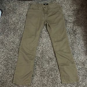Mens 29 Khaki Vans Straight Fit Pants